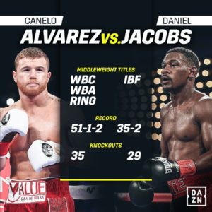 Fireworks at the Canelo versus Jacobs weigh-in!