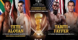 Andrew Tabiti & Ruslan Fayfer and Zolani Tete & Mikhail Aloyan all make weight ahead of their Ali Trophy Quarter-Finals